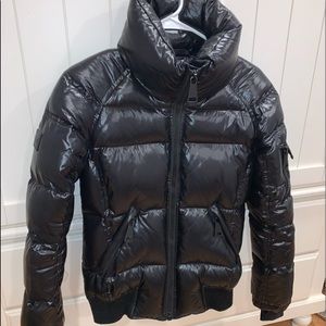 SAM. Shiny Black Puffer Jacket